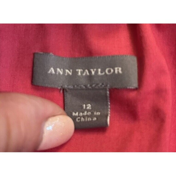 Ann Taylor Women’s Pink Halter Babydoll Dress Embroidered Eyelet 12 Event Guest - Picture 8 of 14